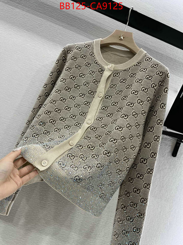 Clothing-Gucci we provide top cheap aaaaa ID: CA9125 $: 125USD