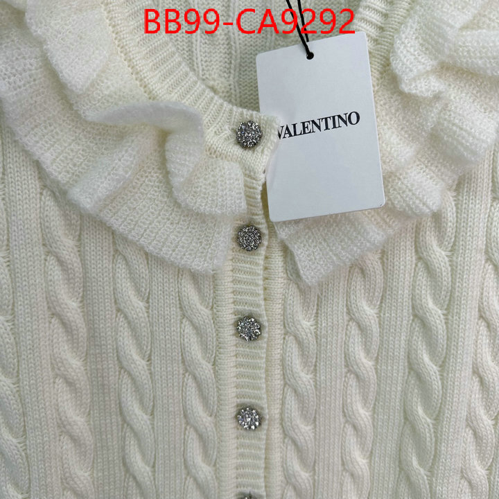 Clothing-Valentino wholesale designer shop ID: CA9292 $: 99USD