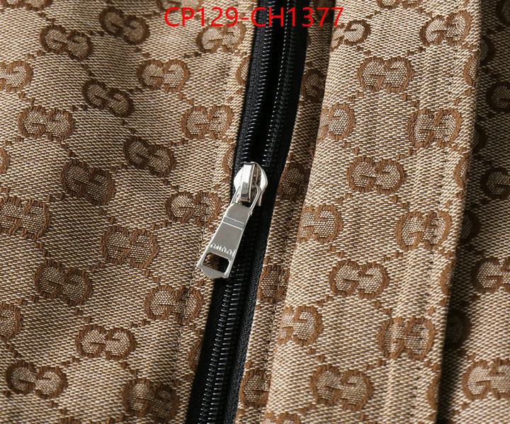 Clothing-Gucci high-end designer ID: CH1377 $:129USD