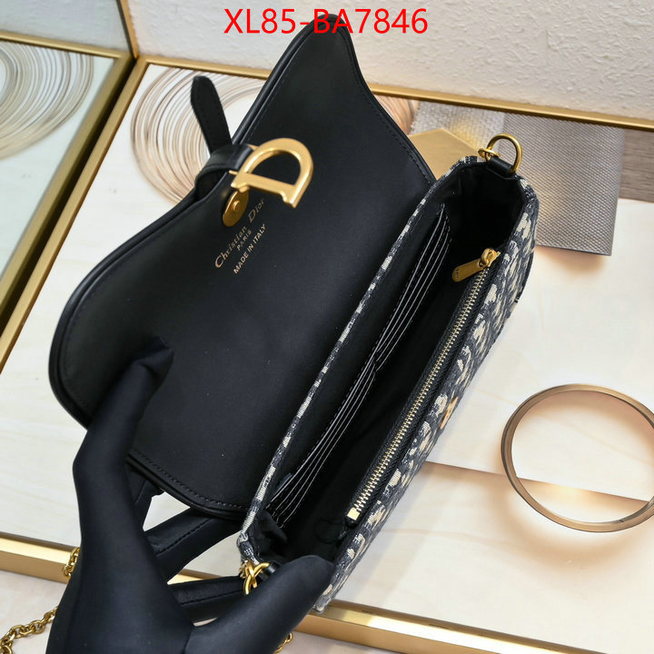 Dior Bags(4A)-Saddle- best site for replica ID: BA7846 $: 85USD,