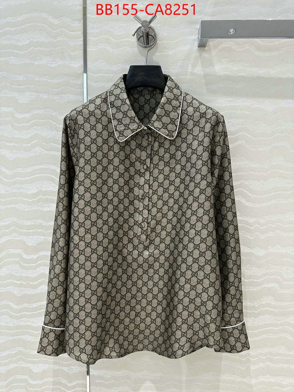 Clothing-Gucci top quality designer replica ID: CA8251 $: 155USD