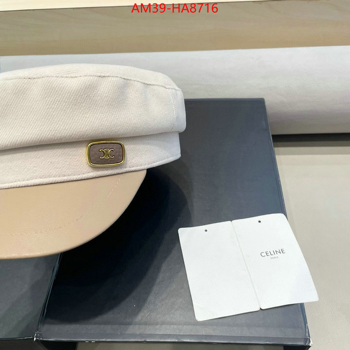 Cap(Hat)-Celine replica 1:1 high quality ID: HA8716 $: 39USD