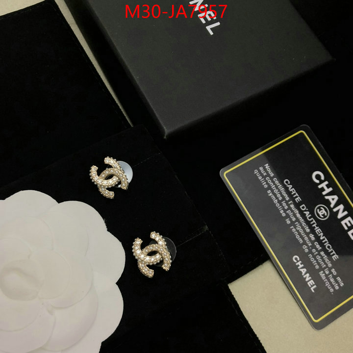 Jewelry-Chanel best quality fake ID: JA7957 $: 30USD