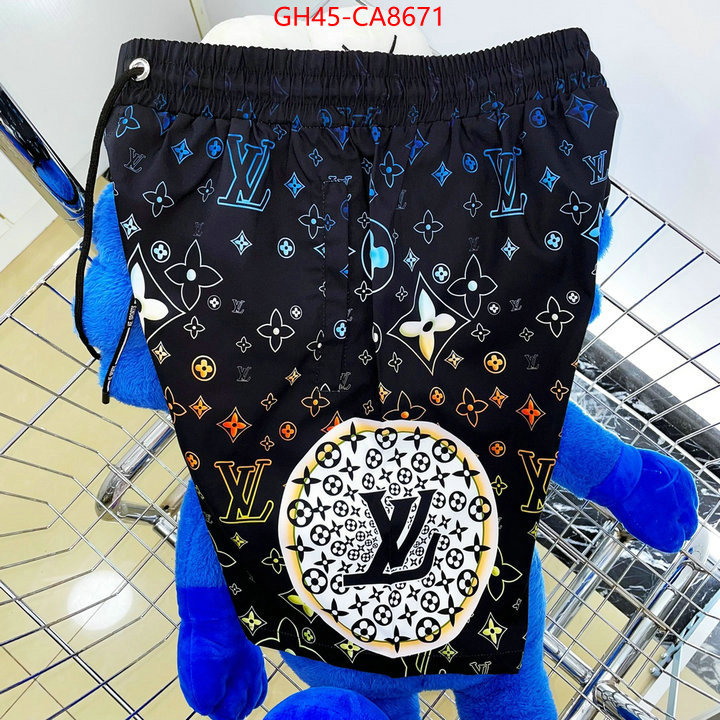 Beach Shorts-LV what is top quality replica ID: CA8671 $: 45USD