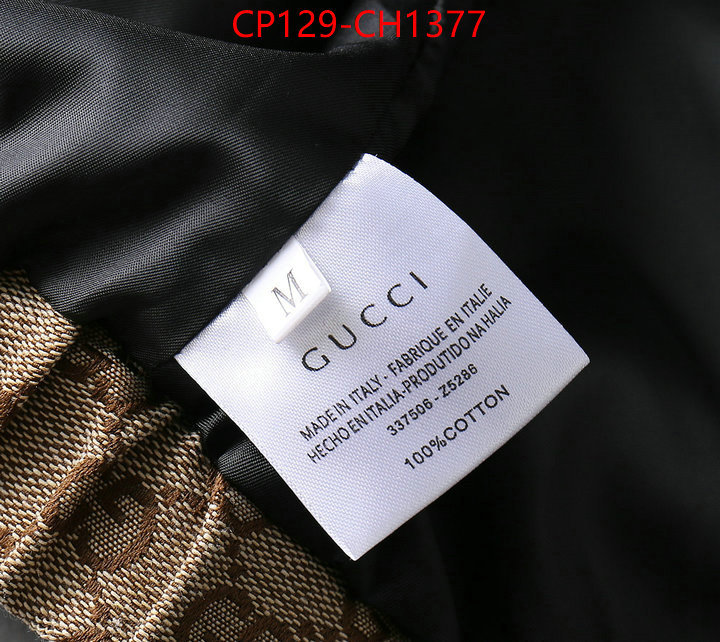 Clothing-Gucci high-end designer ID: CH1377 $:129USD