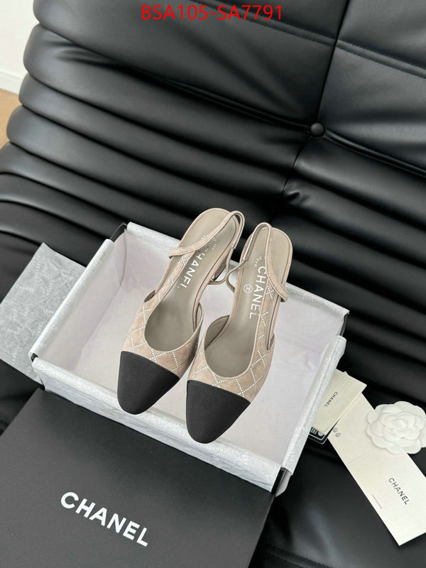 Women Shoes-Chanel aaaaa+ replica designer ID: SA7791 $: 105USD