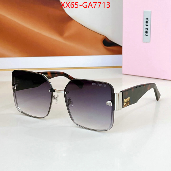 Glasses-Miu Miu designer fake ID: GA7713 $: 65USD