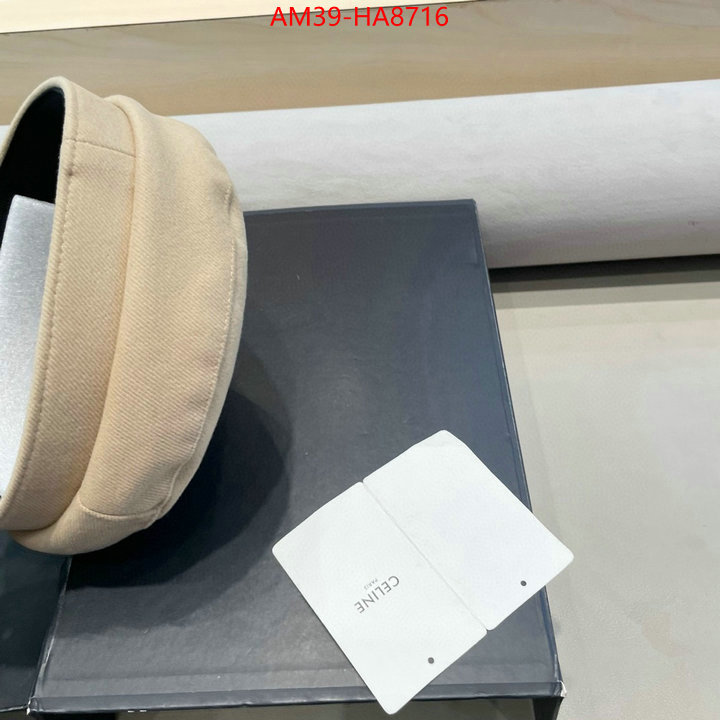 Cap(Hat)-Celine replica 1:1 high quality ID: HA8716 $: 39USD