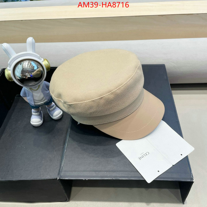 Cap(Hat)-Celine replica 1:1 high quality ID: HA8716 $: 39USD