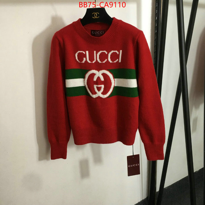 Clothing-Gucci what's the best to buy replica ID: CA9110 $: 75USD