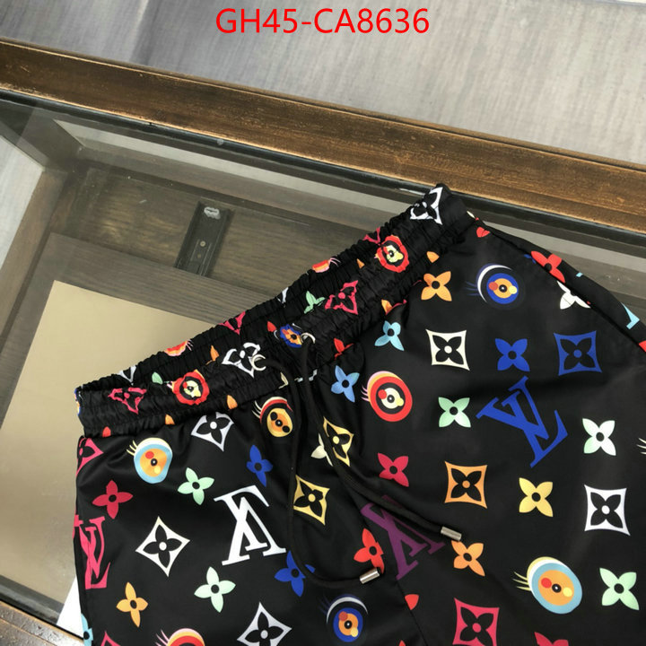 Beach Shorts-LV where quality designer replica ID: CA8636 $: 45USD