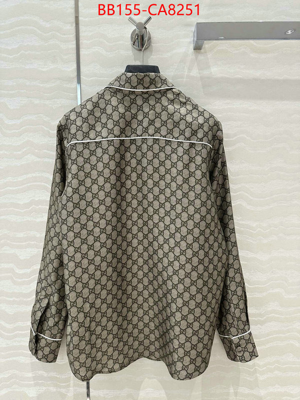 Clothing-Gucci top quality designer replica ID: CA8251 $: 155USD