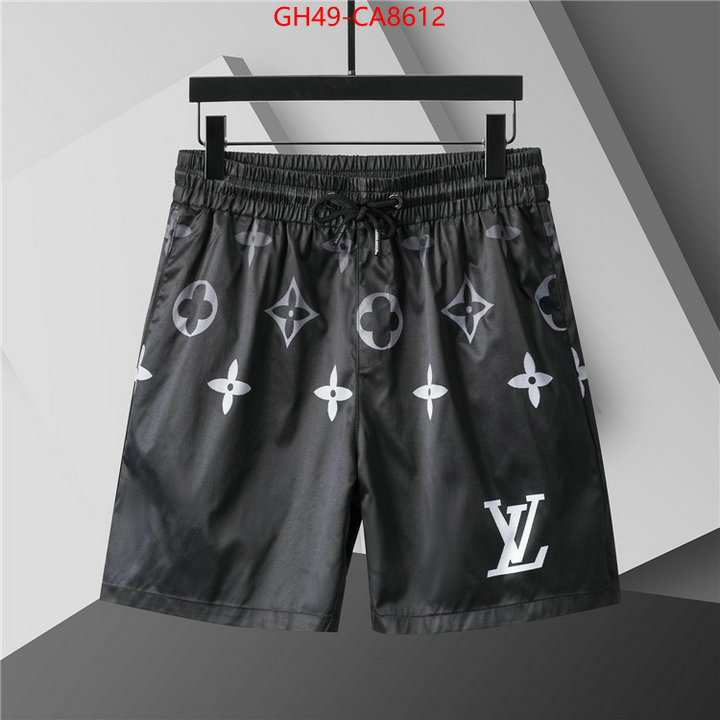 Beach Shorts-LV luxury fake ID: CA8612 $: 49USD