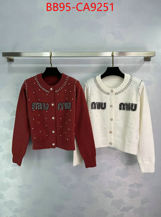 Clothing-MIU MIU how to buy replica shop ID: CA9251 $: 95USD