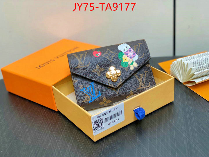 LV Bags(TOP)-Wallet replicas ID: TA9177 $: 75USD,