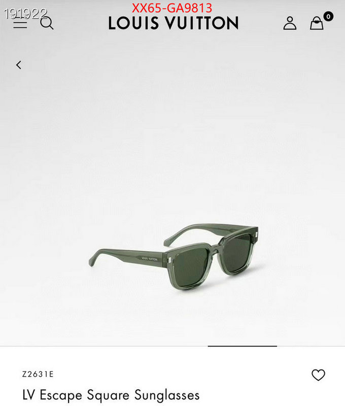 Glasses-LV can you buy knockoff ID: GA9813 $: 65USD