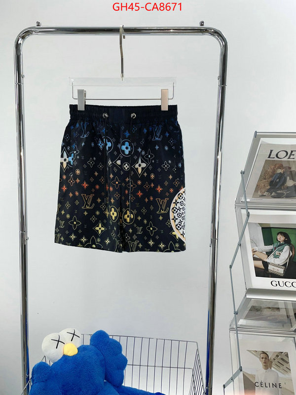 Beach Shorts-LV what is top quality replica ID: CA8671 $: 45USD