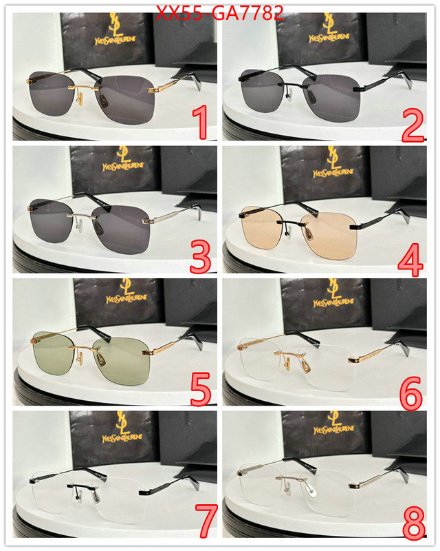 Glasses-YSL luxury 7 star replica ID: GA7782 $: 55USD