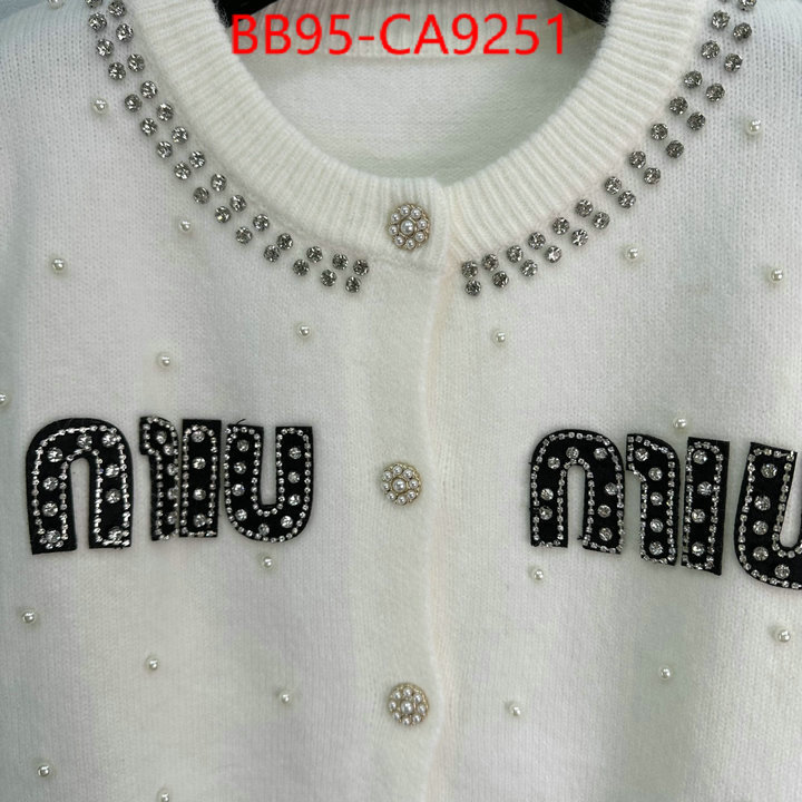 Clothing-MIU MIU how to buy replica shop ID: CA9251 $: 95USD