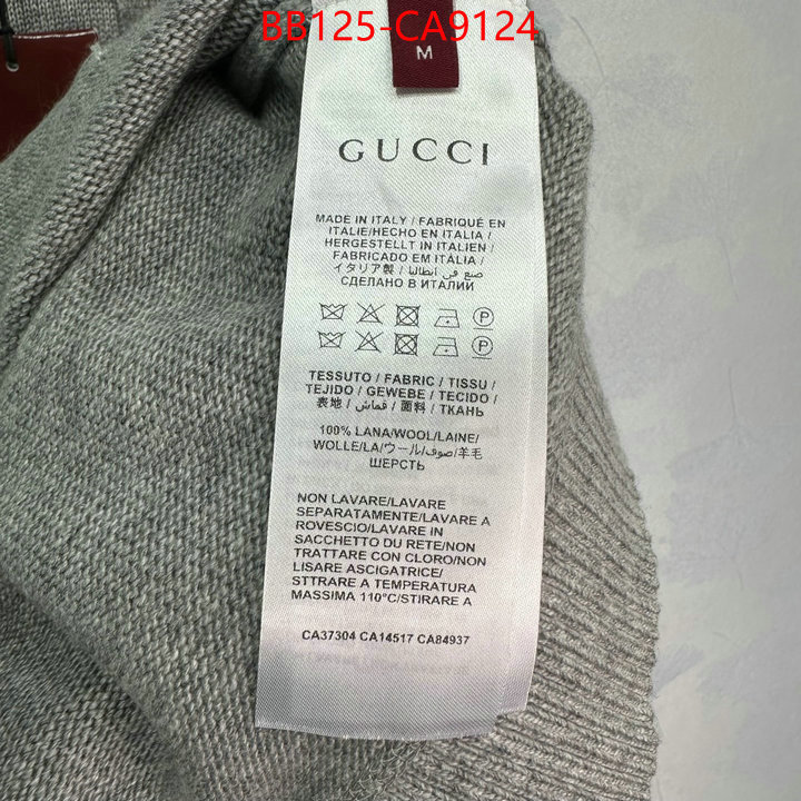 Clothing-Gucci 2024 aaaaa replica 1st copy ID: CA9124 $: 125USD