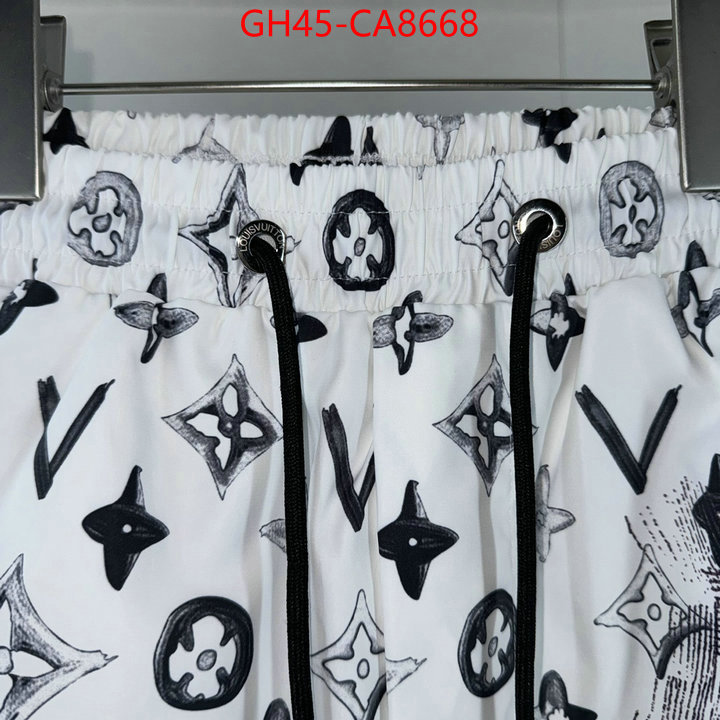 Beach Shorts-LV knockoff highest quality ID: CA8668 $: 45USD