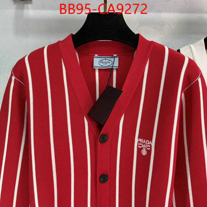 Clothing-Prada customize best quality replica ID: CA9272 $: 95USD