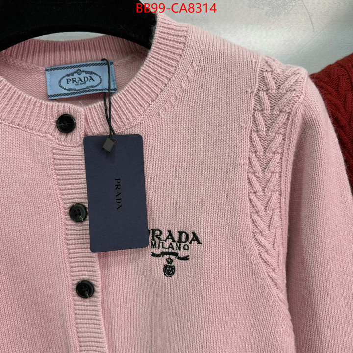 Clothing-Prada 2024 perfect replica designer ID: CA8314 $: 99USD