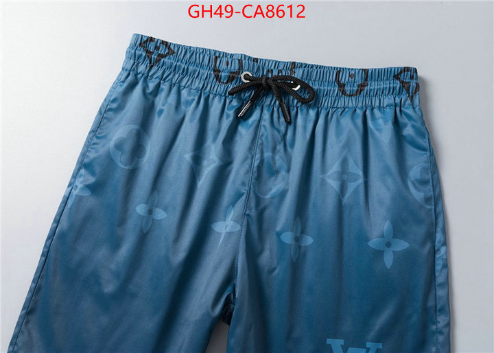 Beach Shorts-LV luxury fake ID: CA8612 $: 49USD