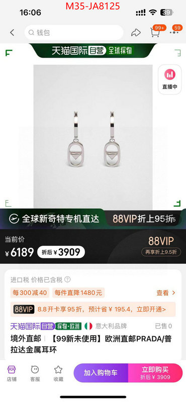 Jewelry-Prada how can i find replica ID: JA8125 $: 35USD