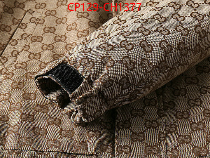 Clothing-Gucci high-end designer ID: CH1377 $:129USD