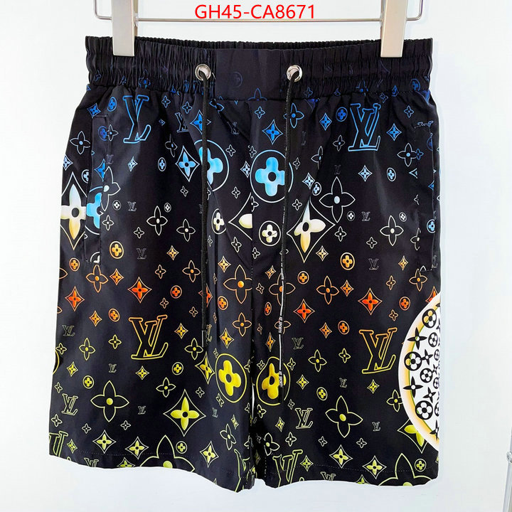 Beach Shorts-LV what is top quality replica ID: CA8671 $: 45USD