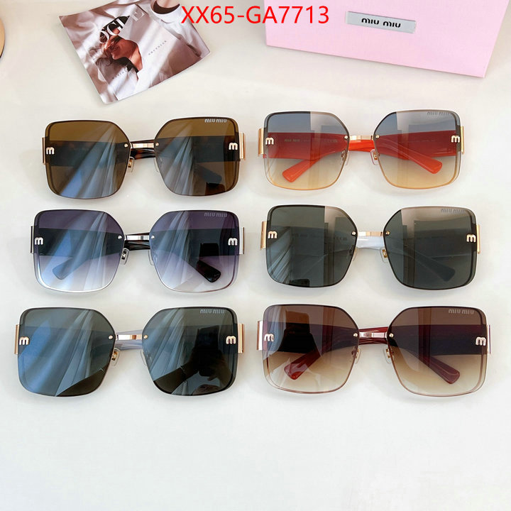 Glasses-Miu Miu designer fake ID: GA7713 $: 65USD