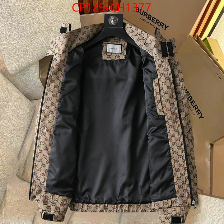 Clothing-Gucci high-end designer ID: CH1377 $:129USD