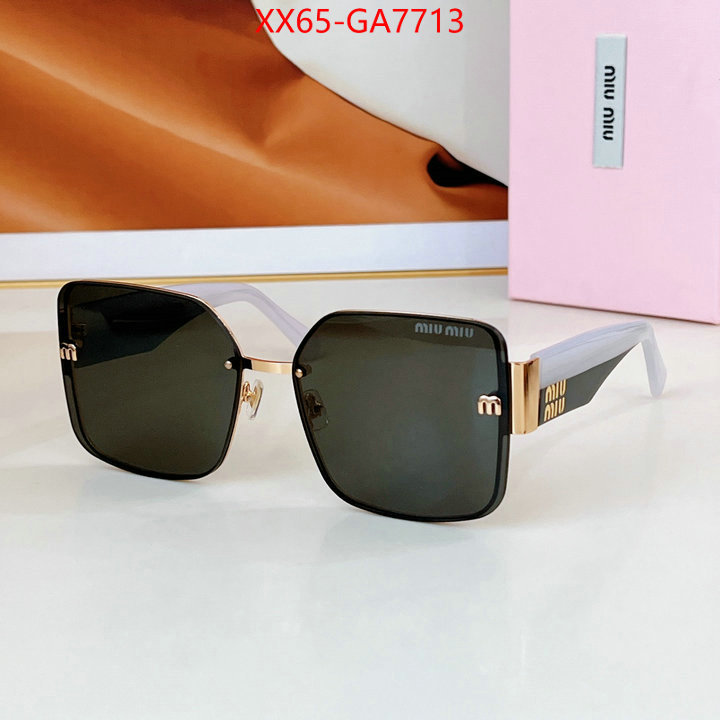 Glasses-Miu Miu designer fake ID: GA7713 $: 65USD