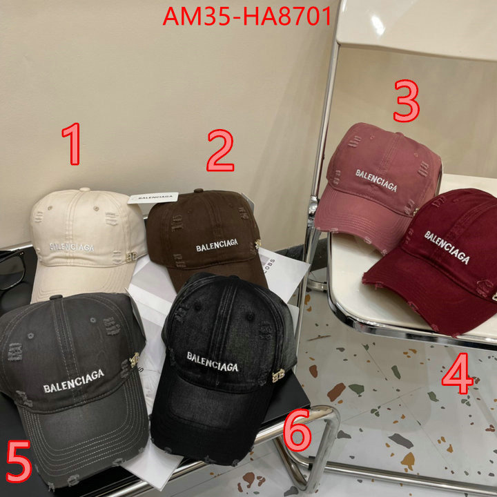 Cap(Hat)-Balenciaga high quality customize ID: HA8701 $: 35USD