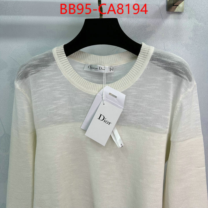 Clothing-Dior best luxury replica ID: CA8194 $: 95USD