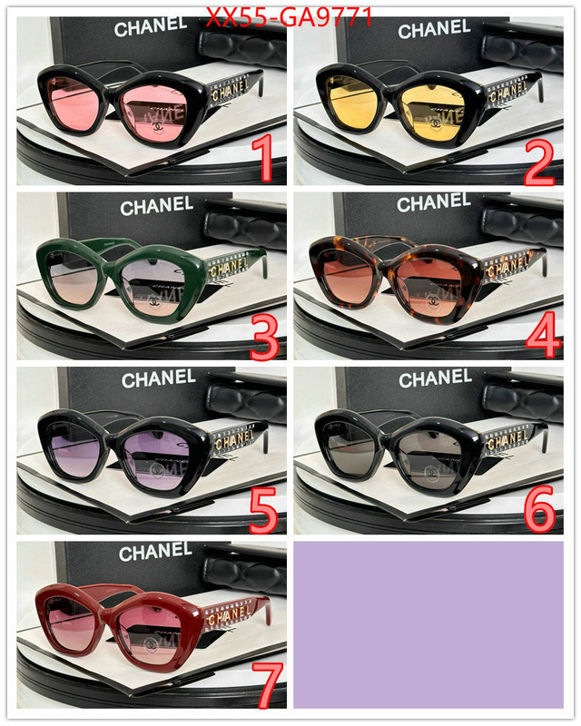 Glasses-Chanel replica for cheap ID: GA9771 $: 55USD