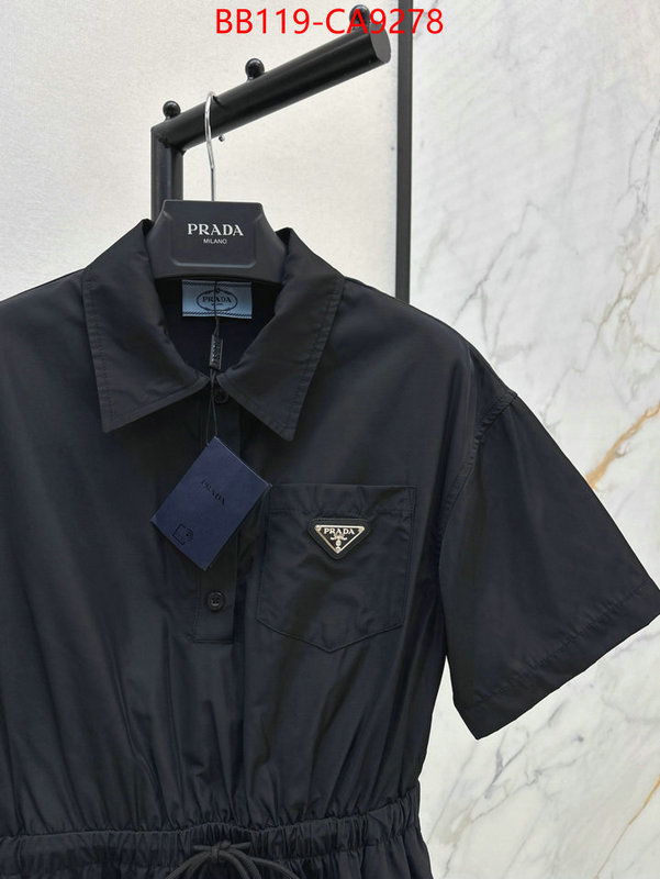 Clothing-Prada top fake designer ID: CA9278 $: 119USD