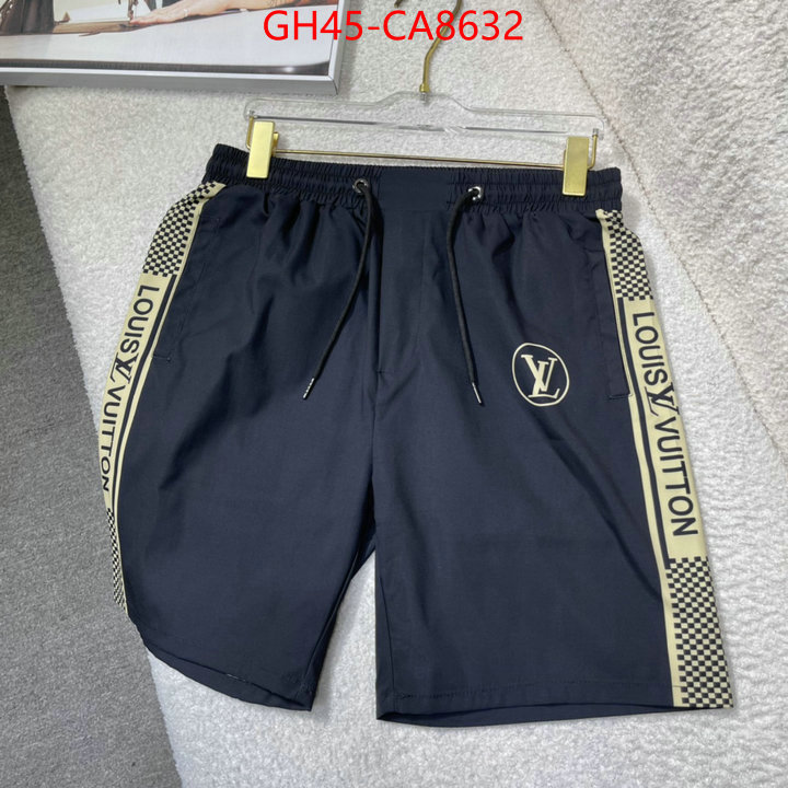 Beach Shorts-LV highest quality replica ID: CA8632 $: 45USD