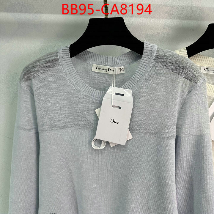 Clothing-Dior best luxury replica ID: CA8194 $: 95USD