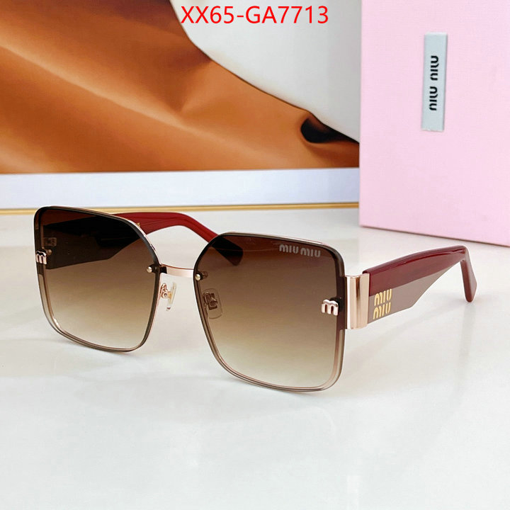 Glasses-Miu Miu designer fake ID: GA7713 $: 65USD