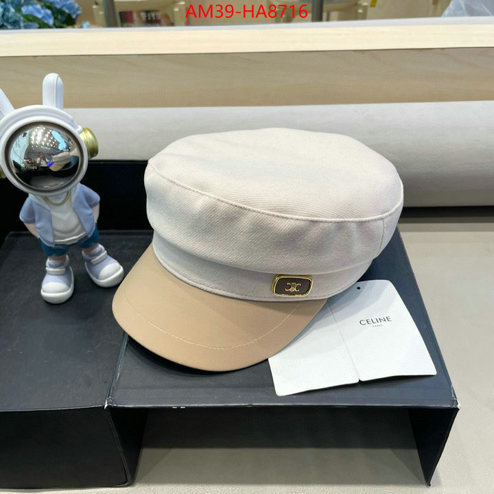 Cap(Hat)-Celine replica 1:1 high quality ID: HA8716 $: 39USD