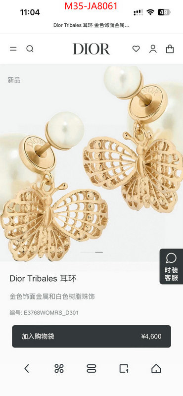 Jewelry-Dior what's best ID: JA8061 $: 35USD