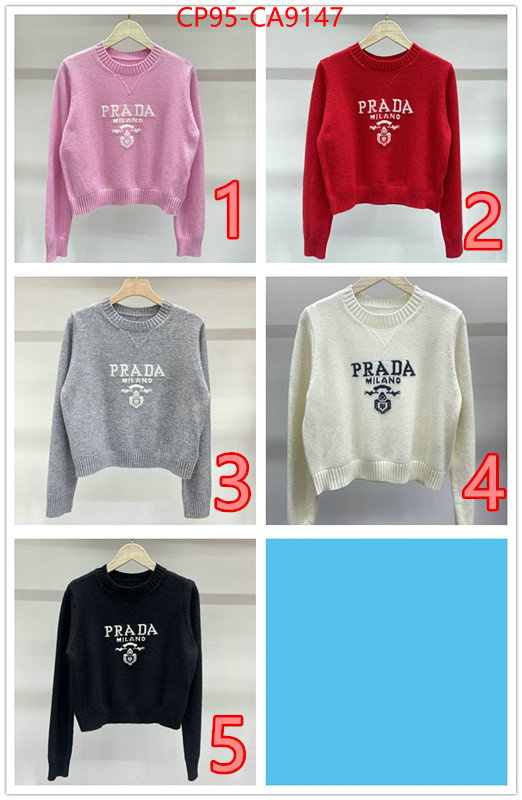 Clothing-Prada designer high replica ID: CA9147 $: 95USD