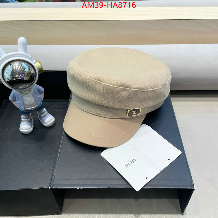 Cap(Hat)-Celine replica 1:1 high quality ID: HA8716 $: 39USD