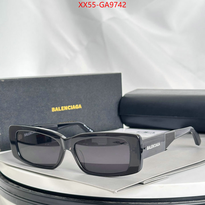 Glasses-Balenciaga luxury fake ID: GA9742 $: 55USD