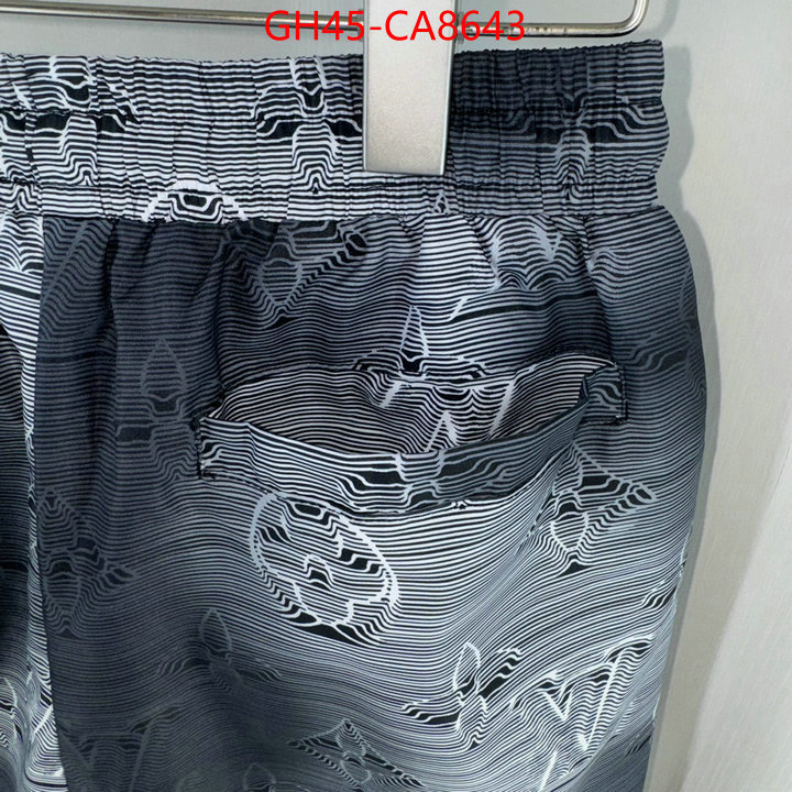 Beach Shorts-LV designer wholesale replica ID: CA8643 $: 45USD