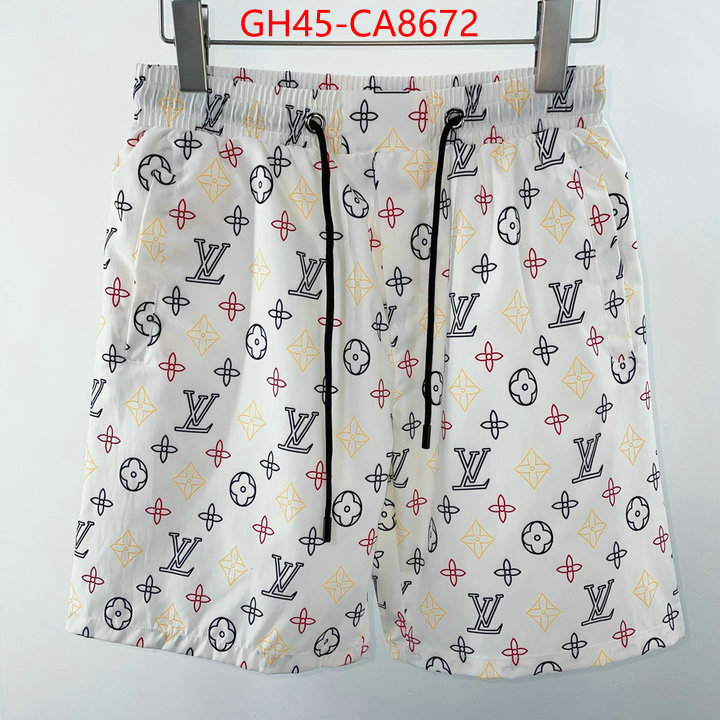 Beach Shorts-LV is it ok to buy replica ID: CA8672 $: 45USD