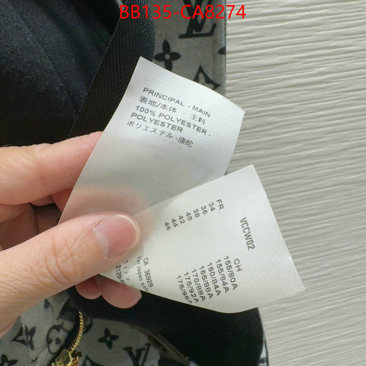 Clothing-LV fake designer ID: CA8274 $: 135USD