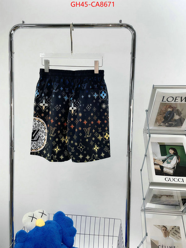 Beach Shorts-LV what is top quality replica ID: CA8671 $: 45USD